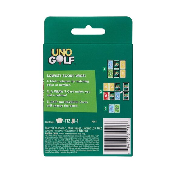 UNO Golf Card Game for Kid, Adult & Family Nights, Parties & Travel - Picture 6 of 6